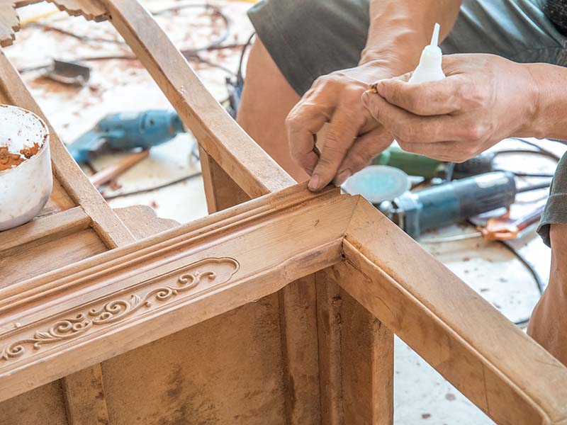 镇坪旧家具翻新改色怎么做